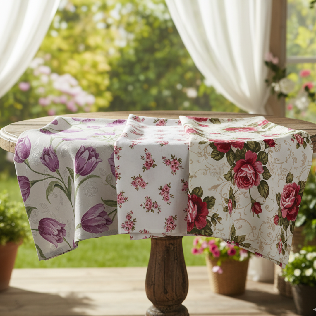 AD001 Mantel redondo tela estampada 152 cm